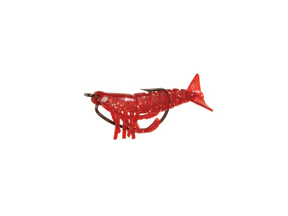 DOA Shrimp 302 Red/Silver Glitter